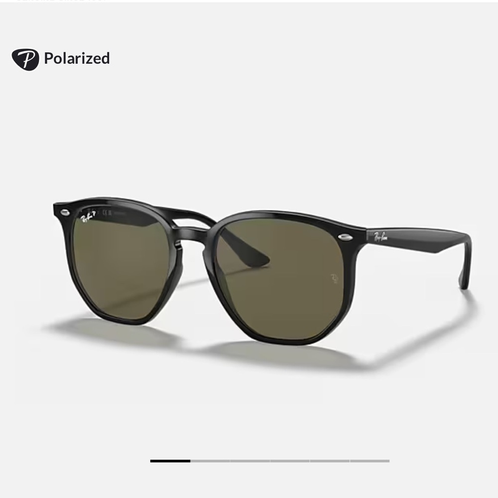 Ray-Ban Black and Black Polarized Sunglasses